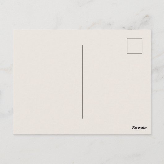 Carte Postale Ajouter votre café texte (Dos)