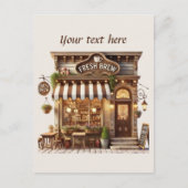Carte Postale Ajouter votre café texte (Devant)