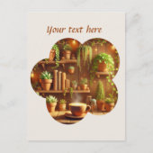 Carte Postale Ajouter votre café texte (Devant)