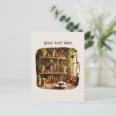 Carte Postale Ajouter votre café texte (Debout devant)