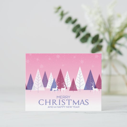 Carte Postale Ajouter votre photo | Joyeux Noël (Debout devant)