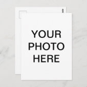 Carte Postale Ajouter votre photo personnalisable  (Devant / Derrière)