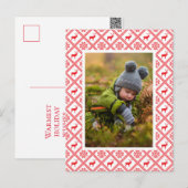 Carte Postale Ajouter votre photo | Reindeer Sweat Christmas (Devant / Derrière)