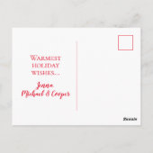 Carte Postale Ajouter votre photo | Reindeer Sweat Christmas (Dos)