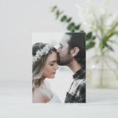 Carte Postale Ajouter votre propre photo personnalisée double fa (Debout devant)