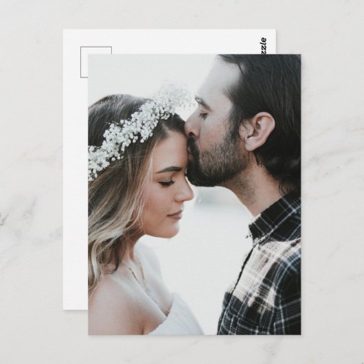 Carte Postale Ajouter votre propre photo personnalisée double fa (Devant / Derrière)