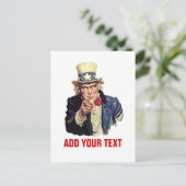 Carte Postale Ajouter votre texte (Debout devant)