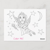 Carte Postale Ajoutez le nom de votre enfant à cette fée de dent (Dos)