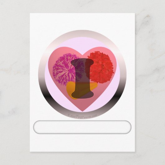 Carte Postale Ajoutez vos mots Cheerleading (Devant)