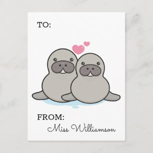 Carte Postale Ajoutez votre nom HEUREUSE SAINTE-VALENTIN