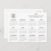 Carte Postale ajoutez votre propre logo texte personnalisé Calen (Devant / Derrière)