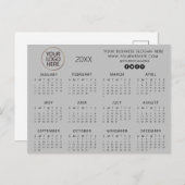 Carte Postale ajoutez votre propre logo texte personnalisé Calen (Devant / Derrière)