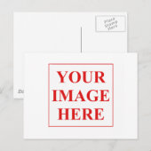 Carte Postale Ajoutez votre propre photo ou image (Devant / Derrière)