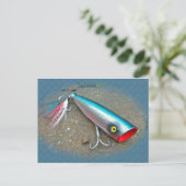 Carte Postale AJS Saltwater Lure Popper Blue Dragon Objets (Debout devant)