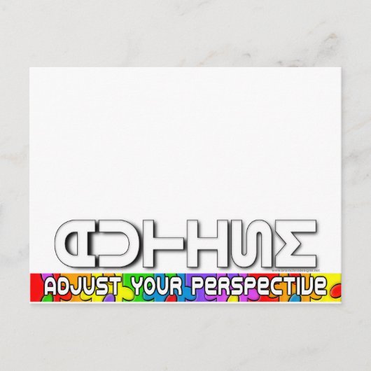 Carte Postale Ajustez votre perspective (Devant)