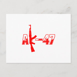 Carte Postale AK-47 AKM Assault Rifle Logo Red.png