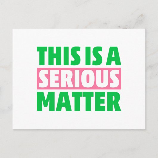 Carte Postale AKA Sorority C'est une affaire sérieuse 1908 (Devant)