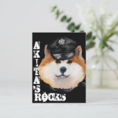 CARTE POSTALE AKITA (Debout devant)