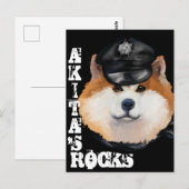CARTE POSTALE AKITA (Devant / Derrière)