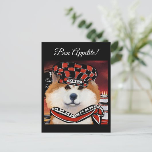 CARTE POSTALE AKITA      (Debout devant)