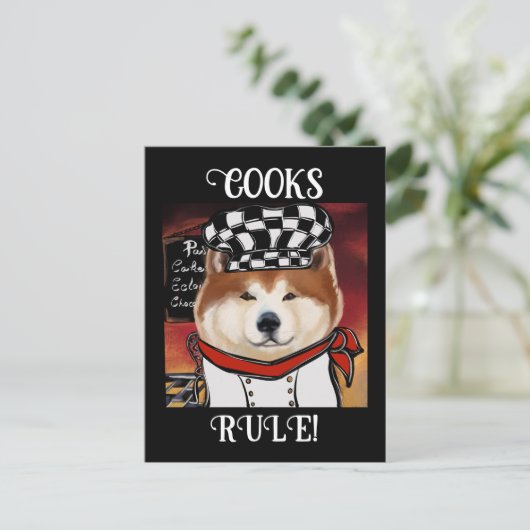 CARTE POSTALE AKITA (Debout devant)