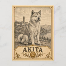 Akita, Chien du Patrimoine Vintage