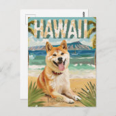 Carte Postale Akita Hawaii Voyage de vacances (Devant / Derrière)