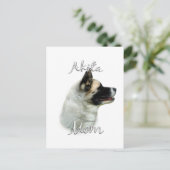 Carte Postale Akita Mom 2 (Debout devant)