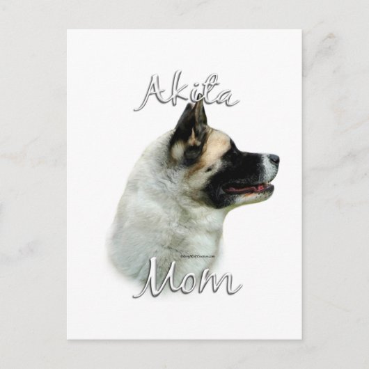 Carte Postale Akita Mom 2 (Devant)