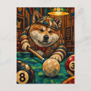 Carte Postale Akita, mosaïque géométrique