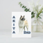 Carte Postale Akita Papa 4 (Debout devant)