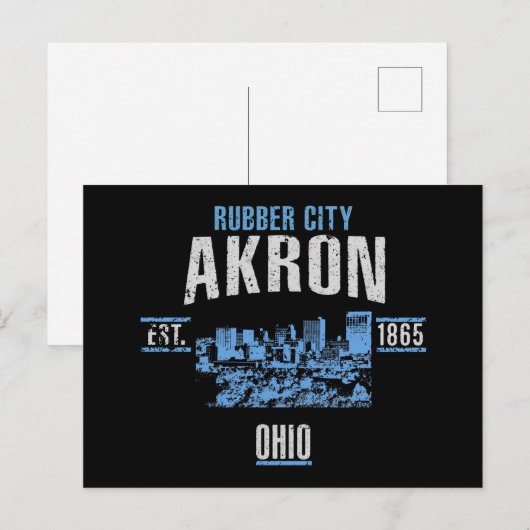 Carte Postale Akron (Devant / Derrière)