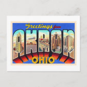 Carte postale Akron Ohio OH Vintage (Devant)