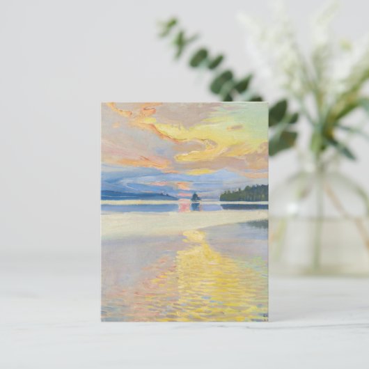 Carte Postale Akseli Gallen-Kallela - Coucher de soleil sur le l (Debout devant)