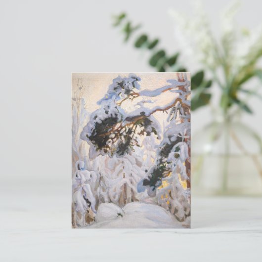 Carte Postale Akseli Gallen-Kallela - Forêt en hiver (Debout devant)