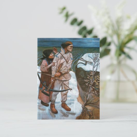 Carte Postale Akseli Gallen-Kallela - La venge de Joukahainen (Debout devant)