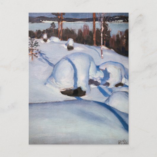 Carte Postale Akseli Gallen-Kallela - Paysage hivernal #1 (Devant)