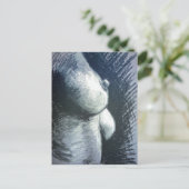 Carte Postale Akt, Frau (Debout devant)