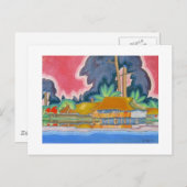 Carte Postale Ala Wai, Honolulu par Arman Manookian c. Années 19 (Devant / Derrière)