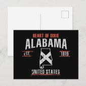 Carte Postale Alabama (Devant / Derrière)
