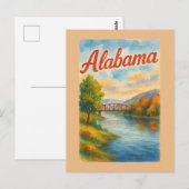 Carte Postale Alabama (Devant / Derrière)