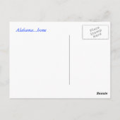 Carte postale Alabama (Dos)
