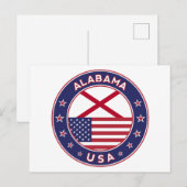 Carte Postale Alabama (Devant / Derrière)