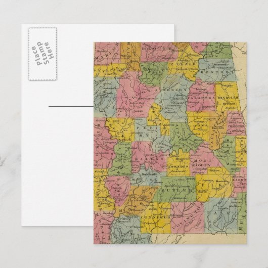 Carte Postale Alabama (Devant / Derrière)