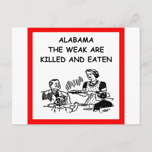 CARTE POSTALE ALABAMA (Devant)
