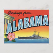 Carte Postale Alabama Battleship and Capitol (Devant)
