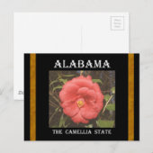 Carte Postale Alabama Camellia (Rouge) (Devant / Derrière)