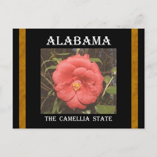 Carte Postale Alabama Camellia (Rouge) (Devant)