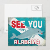 Carte Postale Alabama Dolphin (Devant / Derrière)