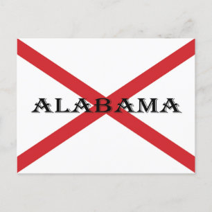 Carte Postale Alabama Drapeau et bannière pc arc4